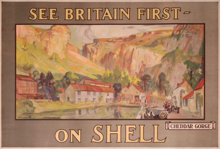 En vente :  SHELL  SEE BRITAIN FIRST ON SHELL CHEDDAR GORGE