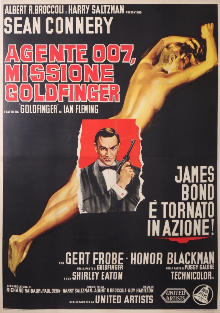 En vente :  JAMES BOND MISSIONE GOLDFINGER AGENTE 007 SEAN CONNERY  ITALIAN VERSION