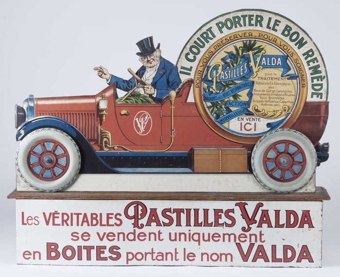 En vente :  SOLD !!! AUTOMATE PASTILLES VALDA AUTOMOBILE IL COURT PORTER LE BON REMÈDE