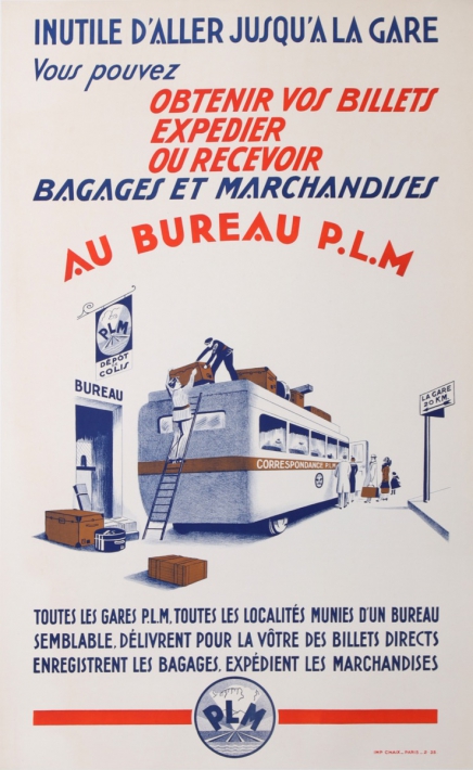 En vente :  TRAINS PLM - LIVRAISON DES BAGAGES ET MARCHANDISE PAR CARS