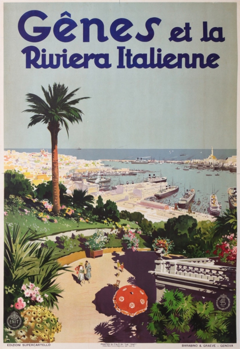 En vente :  GENES ET LA RIVIERA ITALIENNE GENOVA  E LA RIVIERA