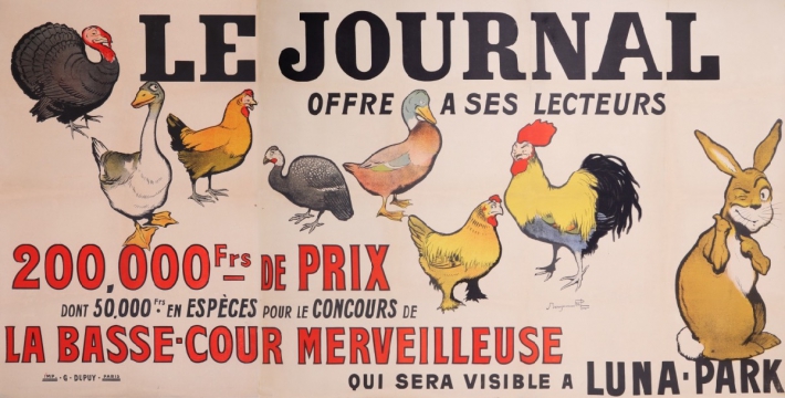 En vente :  LE JOURNAL  LA BASSE-COUR MERVEILLEUSE LUNA-PARK