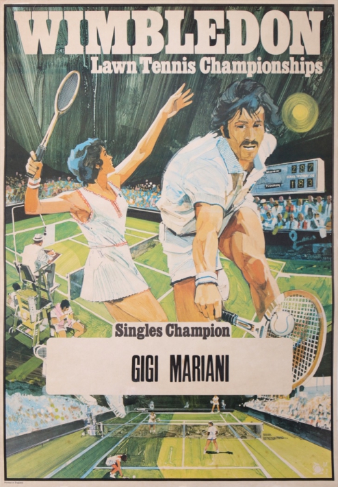 En vente :  WIMBLEDON - LAWN TENNIS CHAMPIONSHIPS - SINGLES CHAMPIONS - GIGI MARIANI