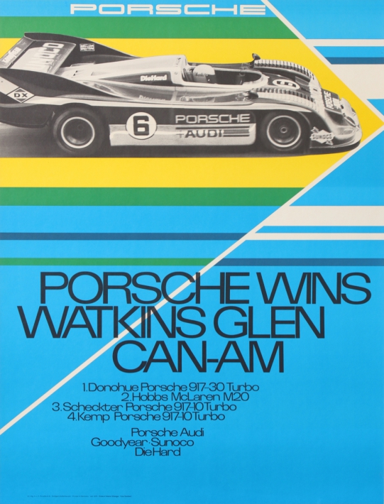 En vente :  PORSCHE  WINS WATKINS GLEN CAN-AM