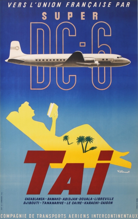 En vente :  TAI SUPER DC-6 VERS L'UNON FRANCAISE