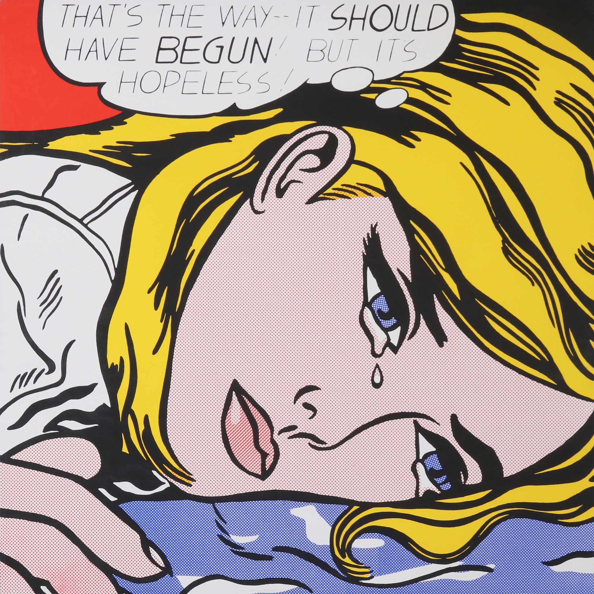 En vente :  THAT'S THE WAY--IT SHOULD HAVE BEGUN BUT ITS HOPELESS. ROY LICHTENSTEIN