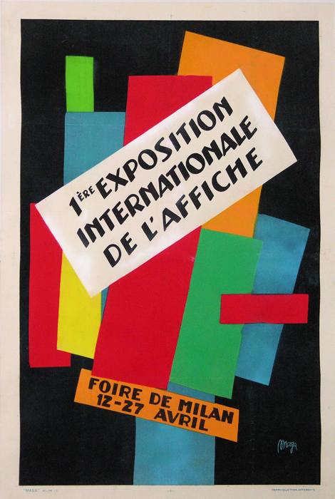 En vente :  1ERE EXPOSITION INTERNATIONALE DE L'AFFICHE FOIRE DE MILAN