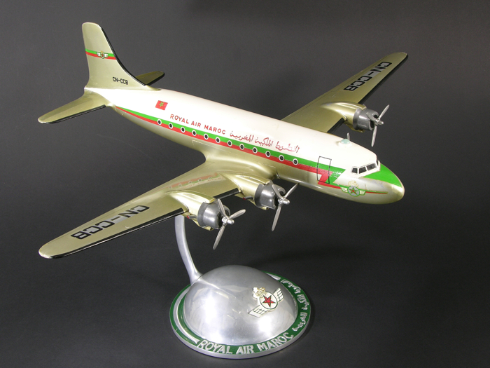 En vente :  MAQUETTE D'AGENCE DOUGLAS DC4 ROYAL AIR MAROC