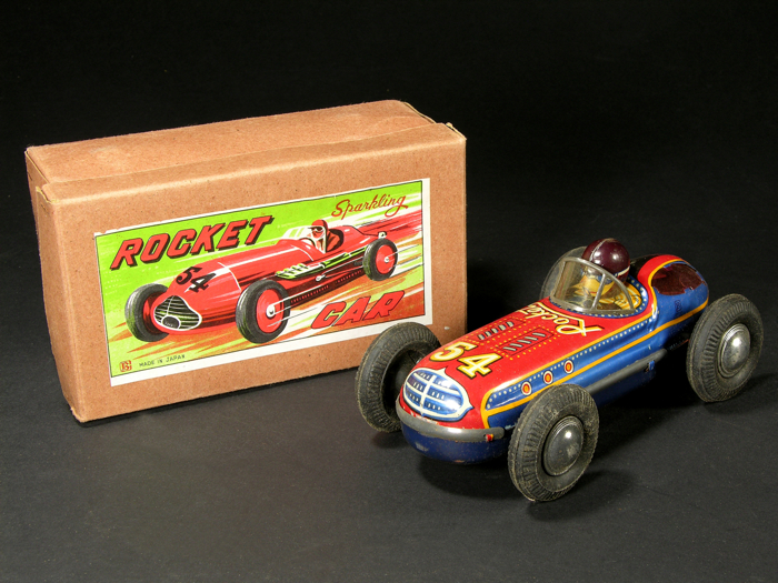 En vente :  JOUET ANCIEN ROCKET SPARKLING CAR JAPAN