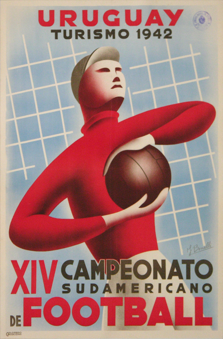 En vente :  URUGUAY XIV CAMPEONATO SUDAMERICANO de FOOTBALL TURISMO 1942-FIFA