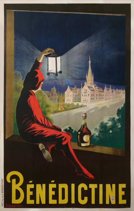 En vente :  BENEDICTINE LIQUEUR-FECAMP-AFFICHE ANCIENNE