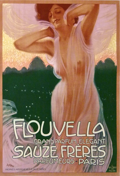En vente :  FLOUVELLA GRAND PARFUM ÉLÉGANT - SAUZÉ FRÈRES PARFUMEUR PARIS