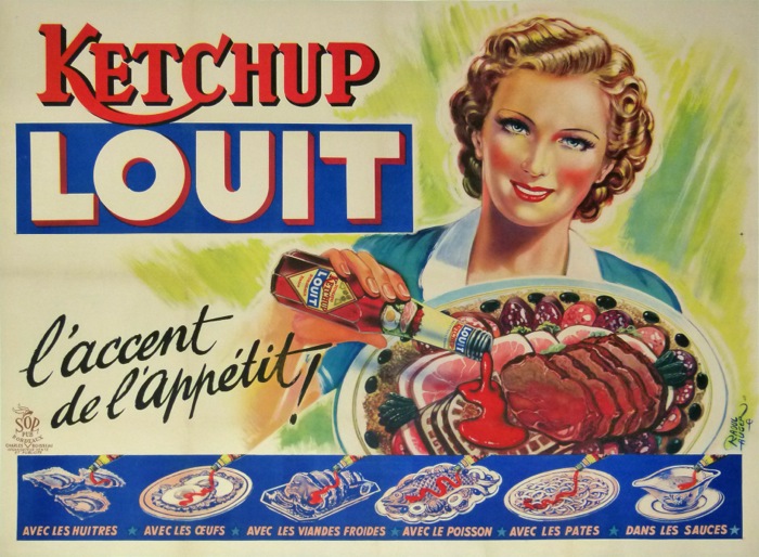 En vente :  KETCHUP LOUIT - L ACCENT DE L APPETIT !