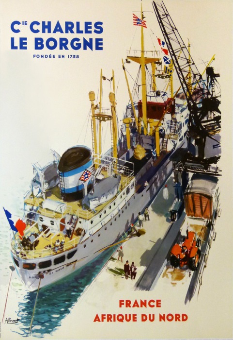 En vente :  COMPAGNIE MARITIME CHARLES LE BORGNE FRANCE AFRIQUE DU NORD