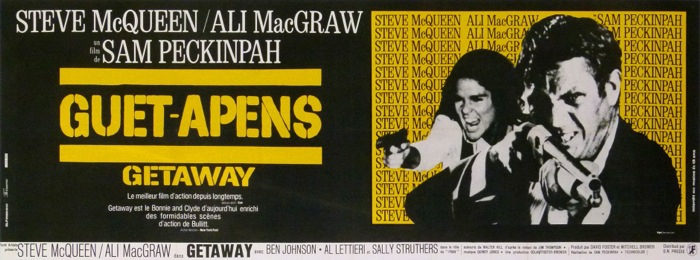 En vente :  FILM GUET-APENS  GETAWAY SAM PECKINPAH STEEVE MC QUEEN ALI MAC GRAW