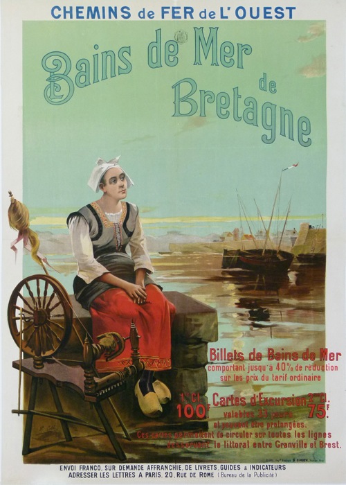 En vente :  CHEMIN DE FER DE L OUEST BAINS DE MER DE BRETAGNE