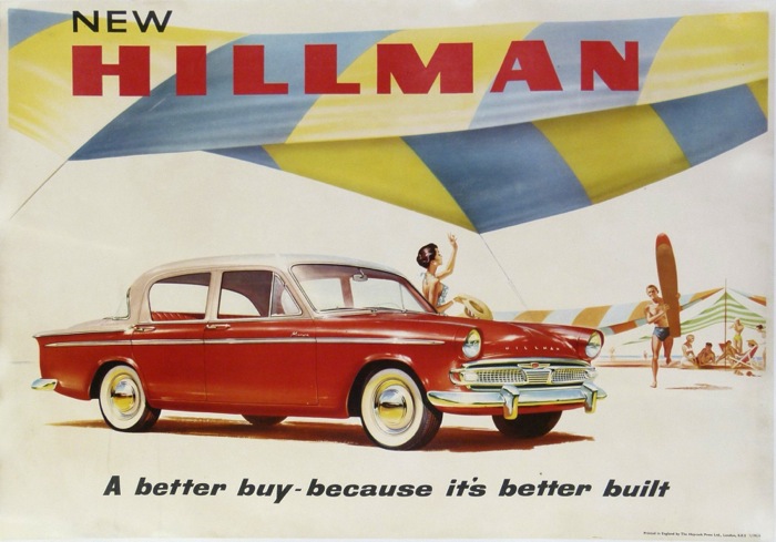 En vente :  NEW HILLMAN  a Better buy-necause it's better Built