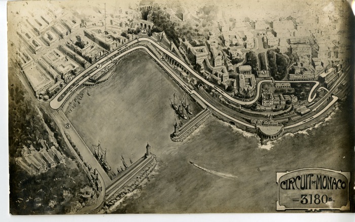 En vente :  1932 GRAND PRIX MONACO-VUE AERIENNE DU CIRCUIT DE MONACO 3km180