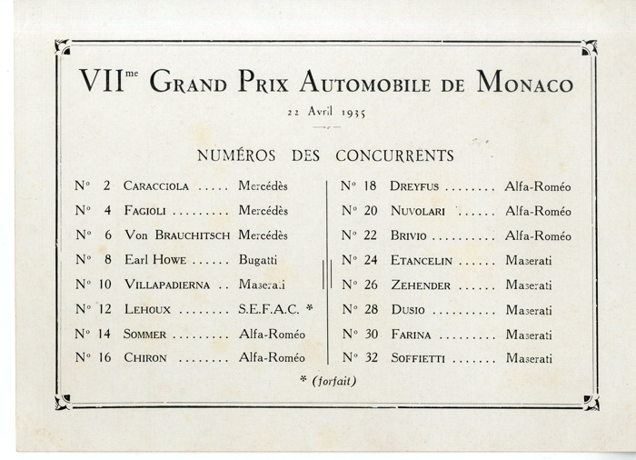 En vente :  1935 LOT DE 10 PHOTOS GRAND PRIX MONACO 18X13 PHOTOS ANONYMES