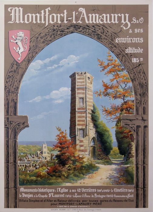 En vente :  MONTFORT L'AMAURY LE DONJON A LA CHAPELLE St LAURENT ALT.185m