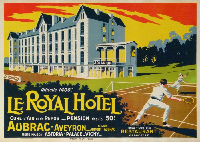 En vente :  ROYAL HOTEL AUBRAC AVEYRON Alt. 1400m  SPORT TENNIS Même MAISON ASTORIA A VICHY