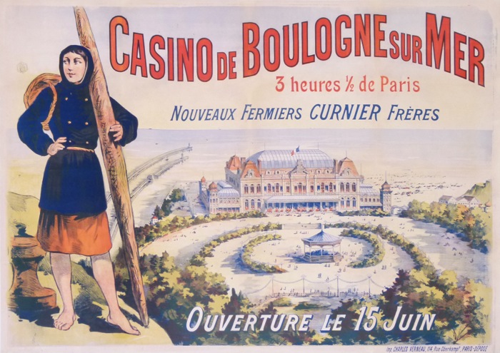 En vente :  CASINO DE BOULOGNE SUR MER-3 HEURES 1/2 DE PARIS-NOUVEAUX FERMIERS CURNIER FRERE