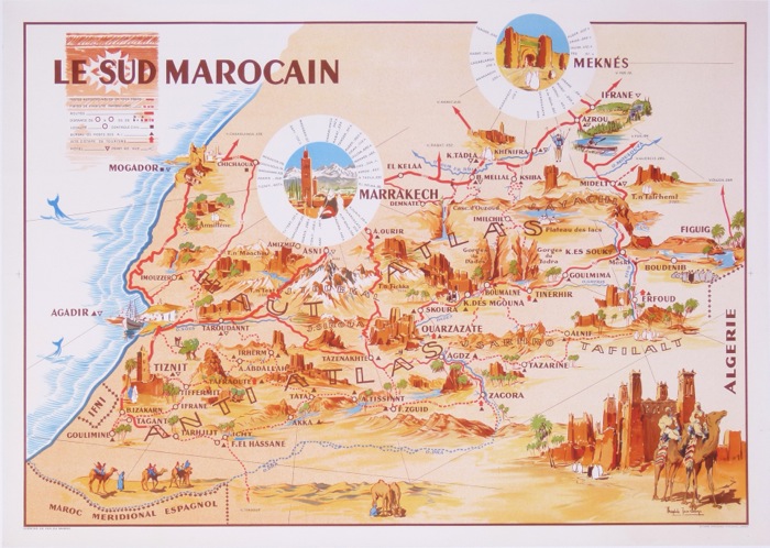 En vente :  LE SUD MAROCAIN -MARRAKECH-MEKNES