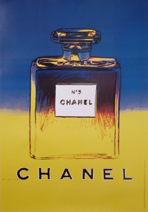 En vente :  CHANEL N°5 ANDY WARHOL JAUNE ET BLEU