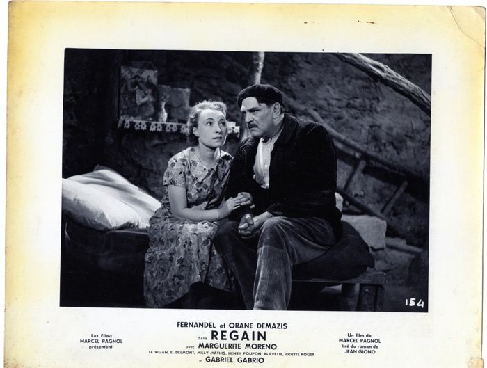 En vente :  PHOTO FILM REGAIN DE MARCEL PAGNOL AVEC FERNANDEL ET ORANE DEMAZIS