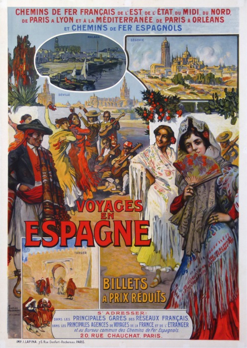 En vente :  CHEMINS DE FER ESPAGNOLS VOYAGES EN ESPAGNE SEVILLA ANDALOUSIE