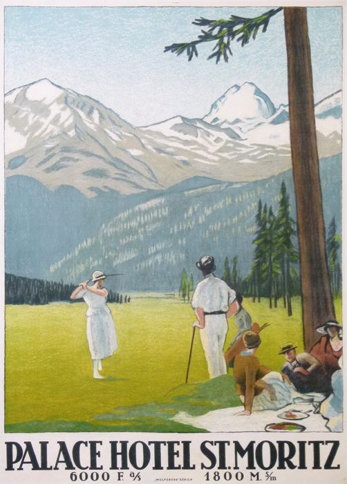 En vente :  SOLD  !!!!  PALACE HOTEL ST MORITZ  GOLF