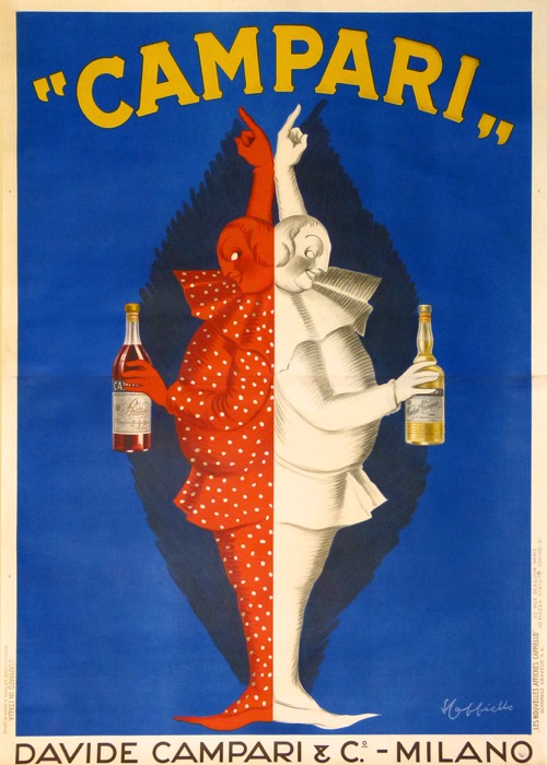 En vente :  CAMPARI  BIFRONTE CLOWN