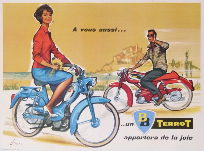 En vente :  MOBYLETTE ET MOTO  TERROT A VOUS AUSSI .... APPORTERA DE  LA JOIE