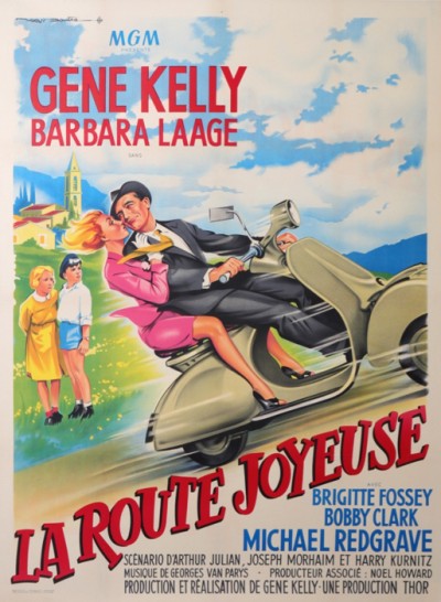 En vente :  GENE KELLY LA ROUTE JOYEUSE- VESPA ACMA