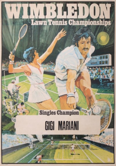 En vente :  WIMBLEDON - LAWN TENNIS CHAMPIONSHIPS - SINGLES CHAMPIONS - GIGI MARIANI