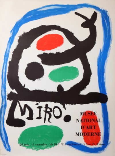 En vente :  MIRO  EXPOSITION MUSEE NATIONAL D'ART MODERNE