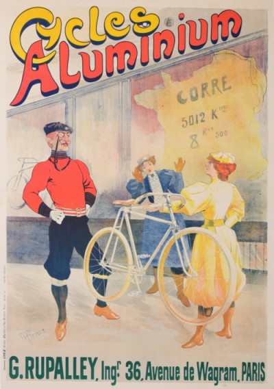 En vente :  CYCLES ALUMINIUM - affiche par TIBEVILLE