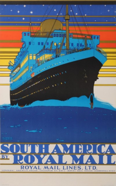 En vente :  ROYAL MAIL LINES - SOUTH AMERICA  MARTIME BOAT COMPANY