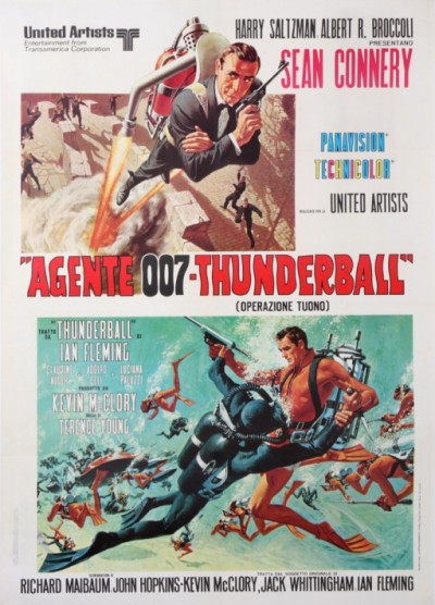 En vente :  JAMES BOND AGENTE 007 THUNDERBALL  SEAN CONNERY VERSION ITALIENNE