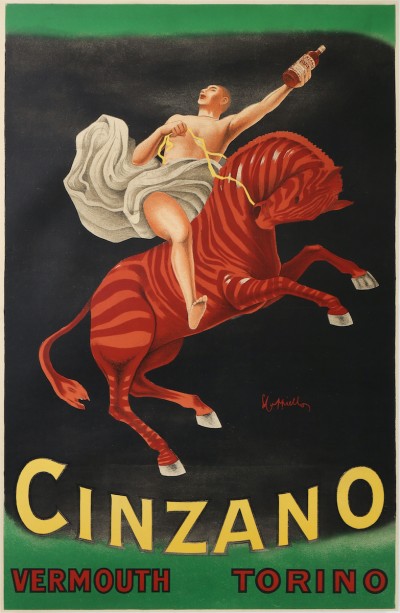 En vente :  CINZANO VERMOUTH TORINO  rare version éditée à l'occasion du Centenaire de l'uni