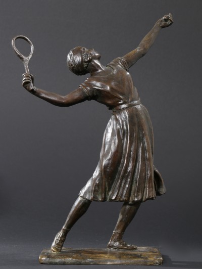 En vente :  BRONZE  SUZANNE LENGLEN  TENNIS WOMAN JO 1920