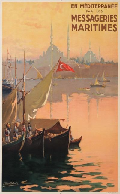 En vente :  MESSAGERIES MARITIMES - EN MEDITERRANEE TURQUIE CONSTANTINOPLE ST CATHERINE