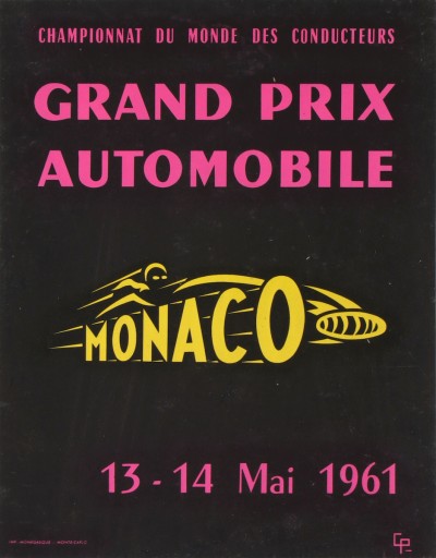 En vente :  GRAND PRIX AUTOMOBILE MONACO 1961