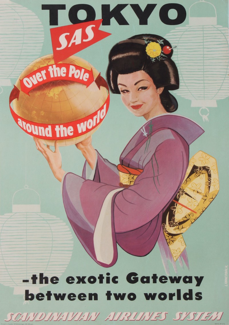 En vente :  SAS TOKYO OVER THE POLE AROUND THE WORLD JAPON JAPAN THE EXOTIC GATEWAY SCANDINA