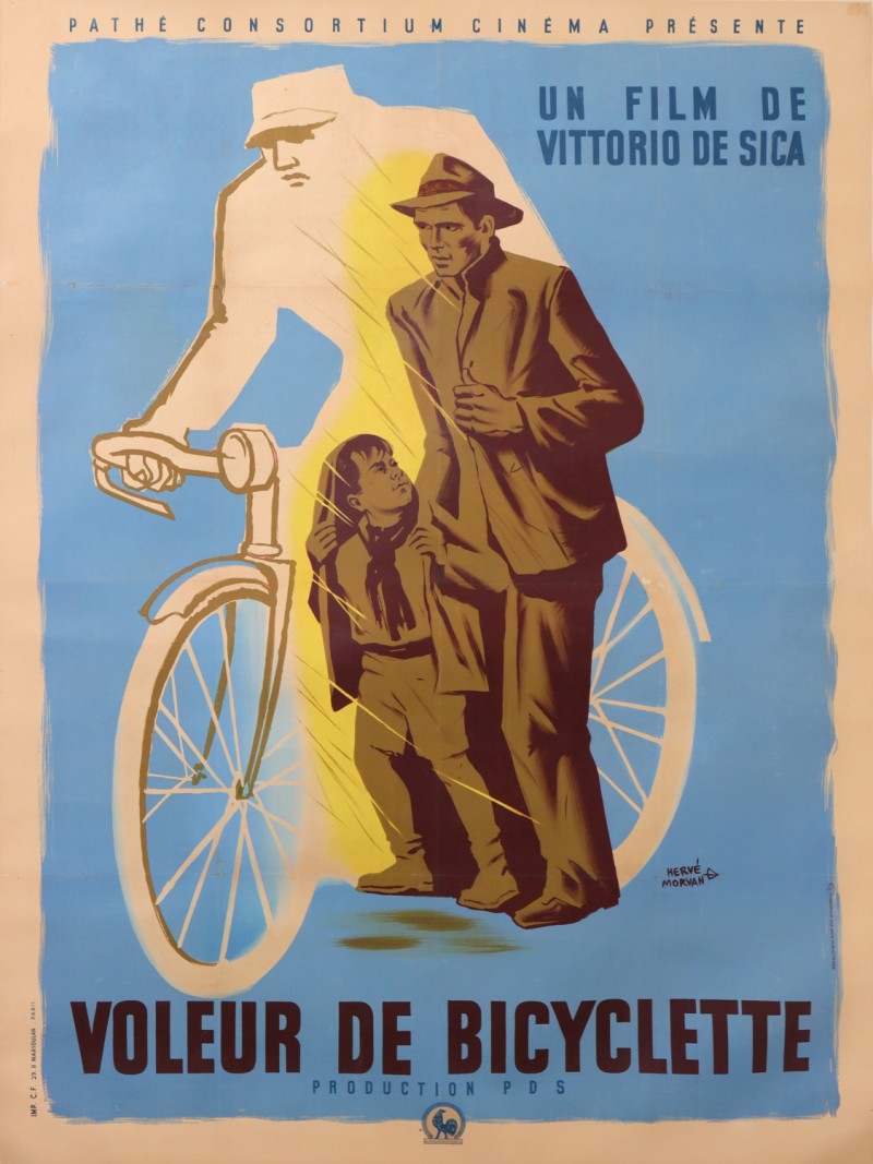 En vente :  LE VOLEUR DE BICYCLETTE -LADRI DI BICICLETTA VITTORIO DE SICA  Lamberto Maggiora