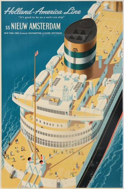 En vente :  HOLLAND AMERICAN LINE SS NIEUW AMSTERDAM