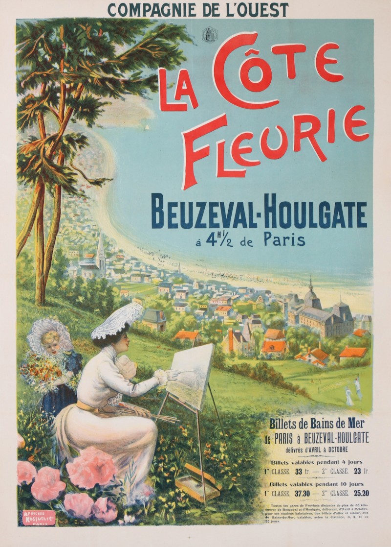 En vente :  COMPAGNIE DE L' OUEST LA COTE FLEURIE BEUZEVAL HOULGATE A 4H 1/2 DE PARIS