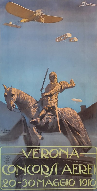 En vente :  VERONA CONCORSI AERE 20-30 MAGGIO 1910 -CONCOURS AERIENS DE VERONE 20-30 MAI 191
