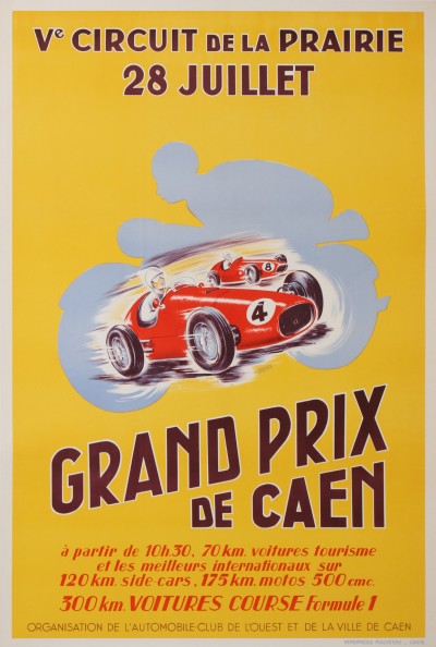 En vente :  GRAND PRIX DE CAEN Ve CIRCUIT DE LA PRAIRIE 28 JUILLET 1957