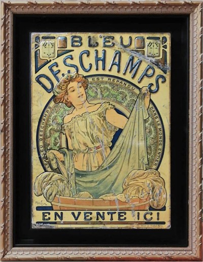 En vente :  MUCHA BLEU DESCHAMPS